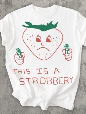 This is Strobbery Funny T-shirt, Retro Strawberry Shirt
